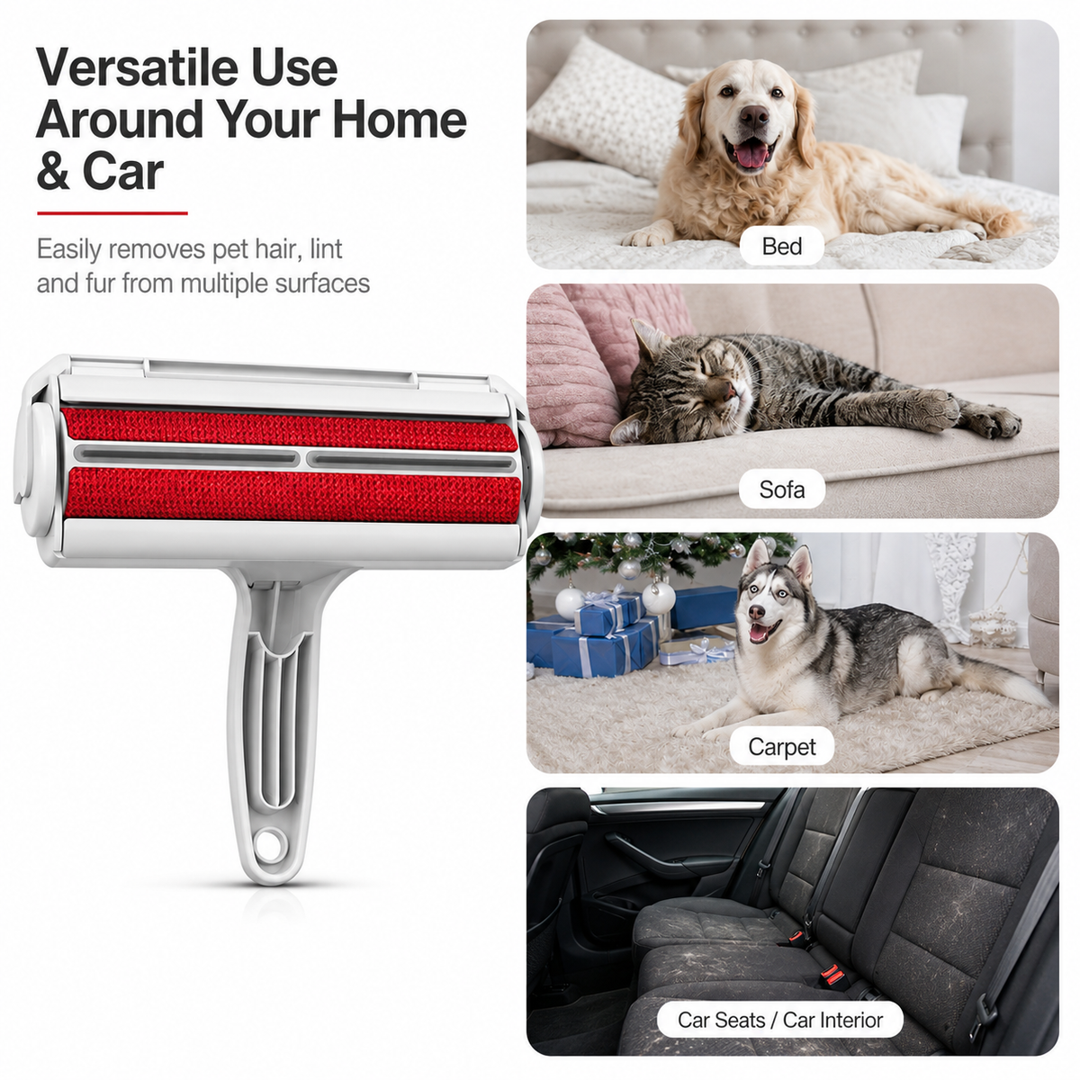 Dogstow Fur Roller | Reusable Pet Hair Remover