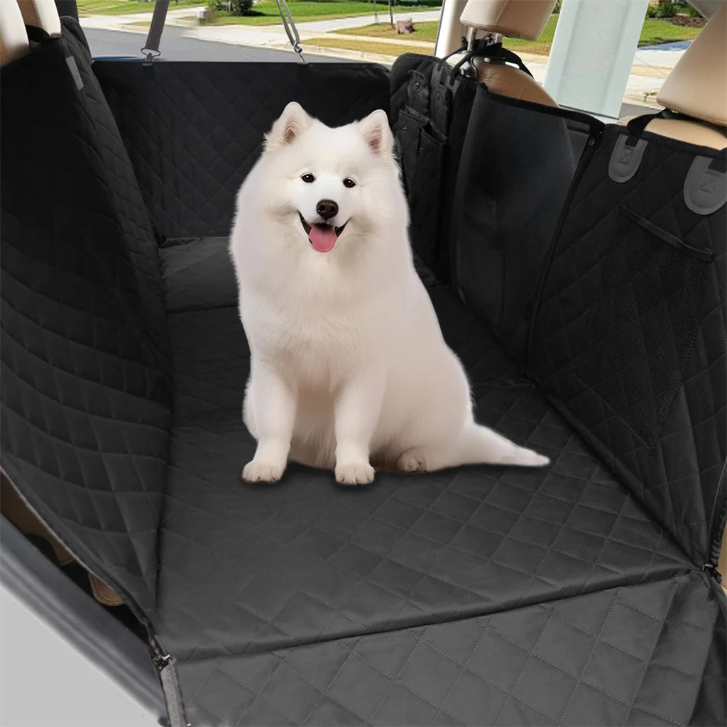 Dogstow Back Seat Platform | Hard-Bottom Extender with Mesh Window