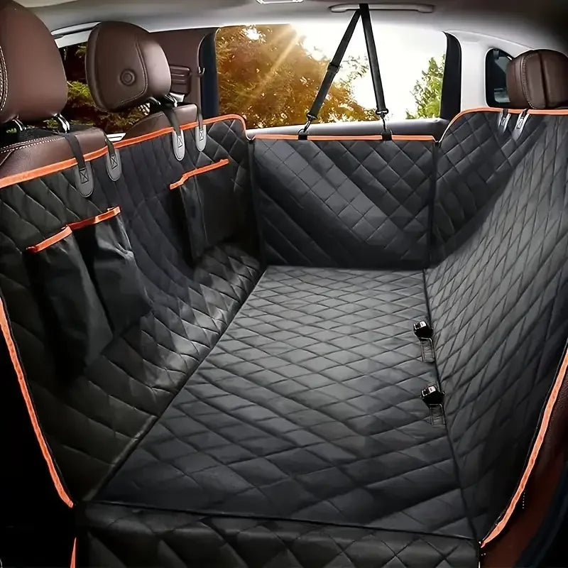 Dogstow Quilted Hammock | Water-Resistant Back Seat Cover with Side Flaps