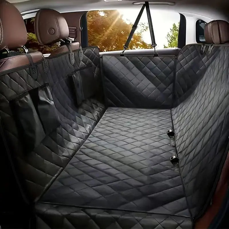 Dogstow Quilted Hammock | Water-Resistant Back Seat Cover with Side Flaps