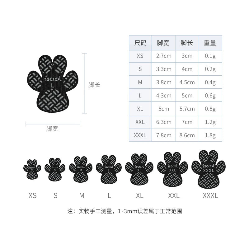 Dogstow GripPads | Stick-On Paw Traction Pads for Dogs — Stop Slipping on Hard Floors (4-Pack)