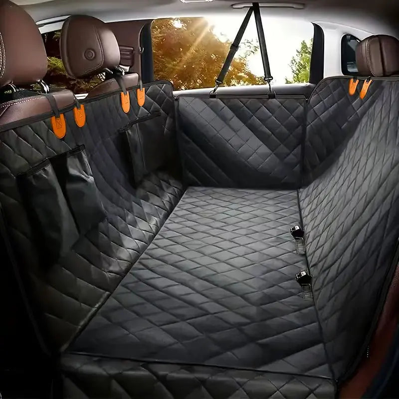 Dogstow Quilted Hammock | Water-Resistant Back Seat Cover with Side Flaps